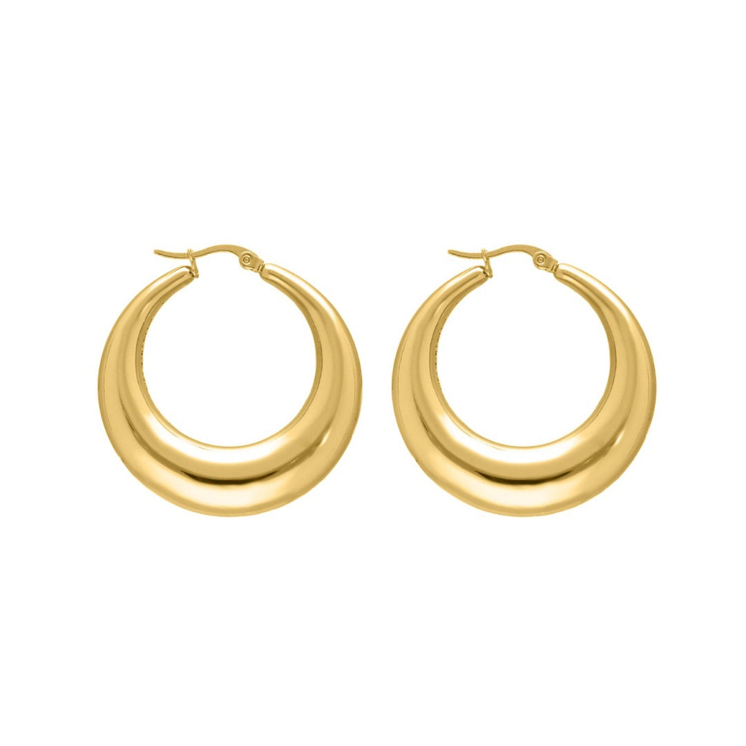 Chunky Hoops Earrings