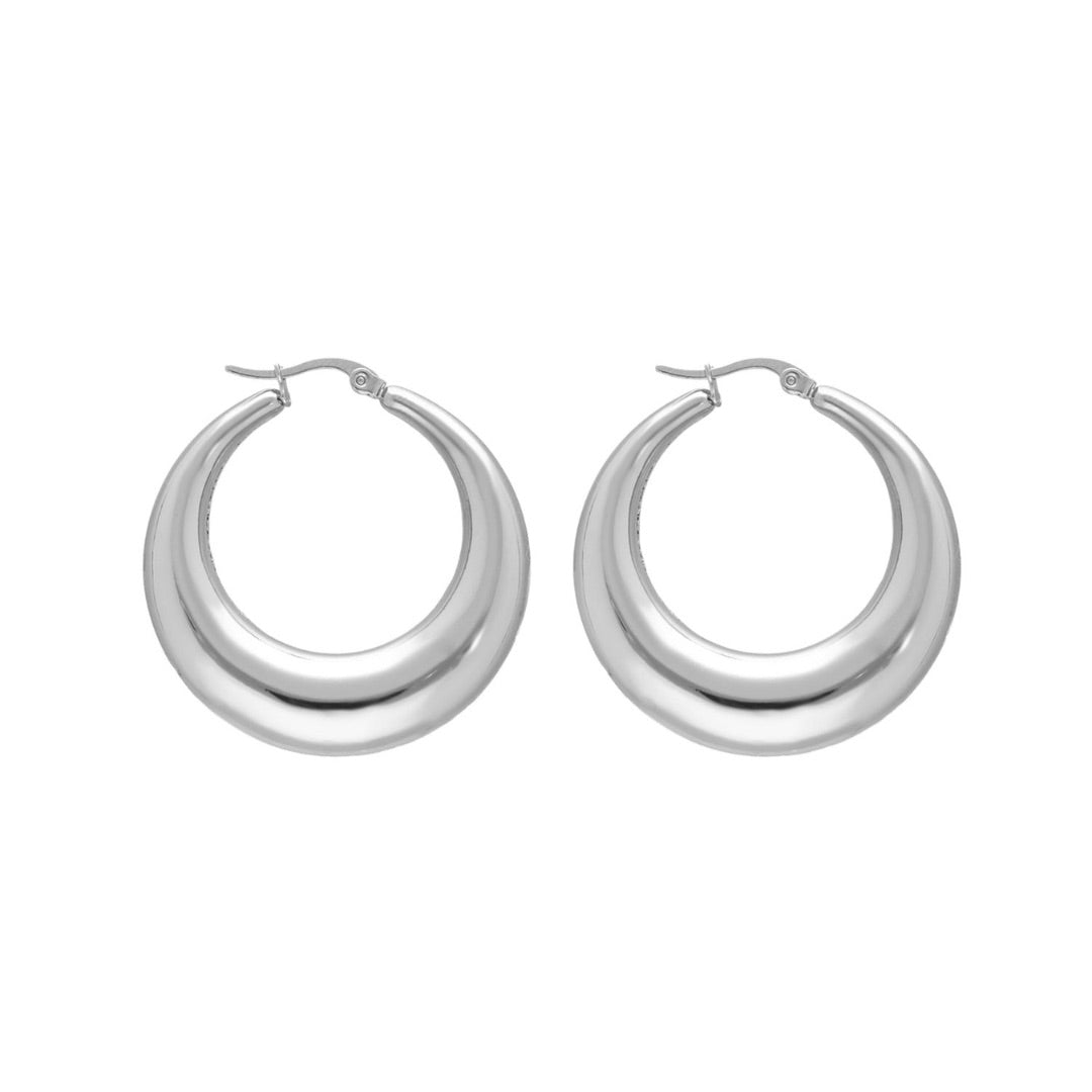 Chunky Hoops Earrings