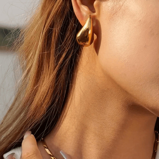 Chunky Teardrops Earrings