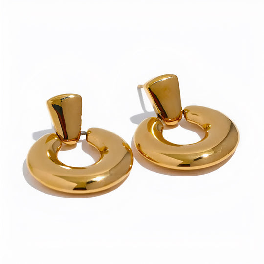 Crescent Hoop Earrings