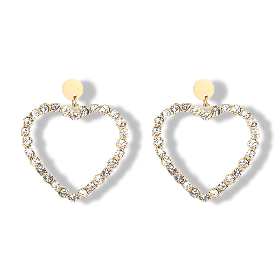Heart Diamond Earrings