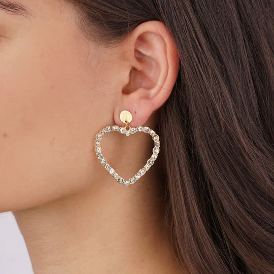 Heart Diamond Earrings