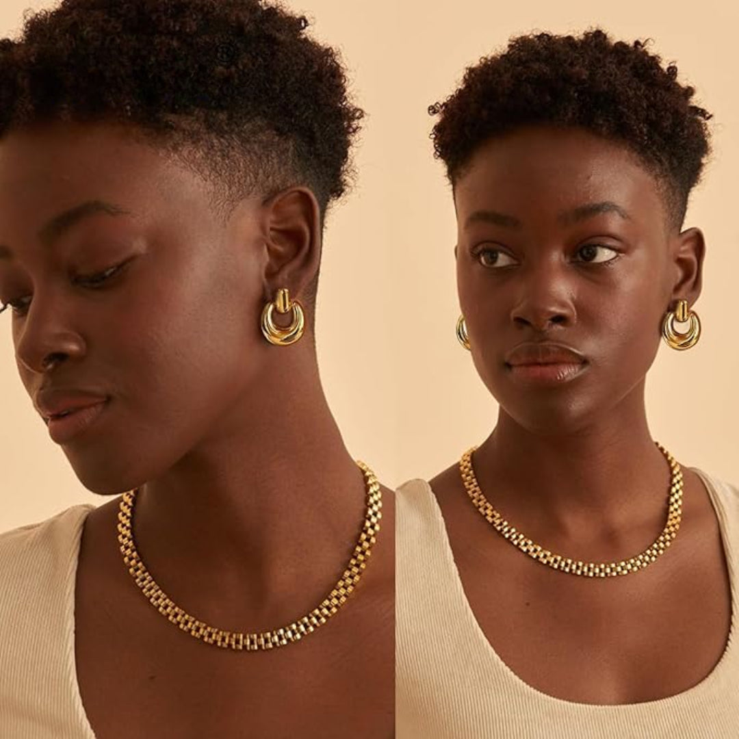 Crescent Hoop Earrings