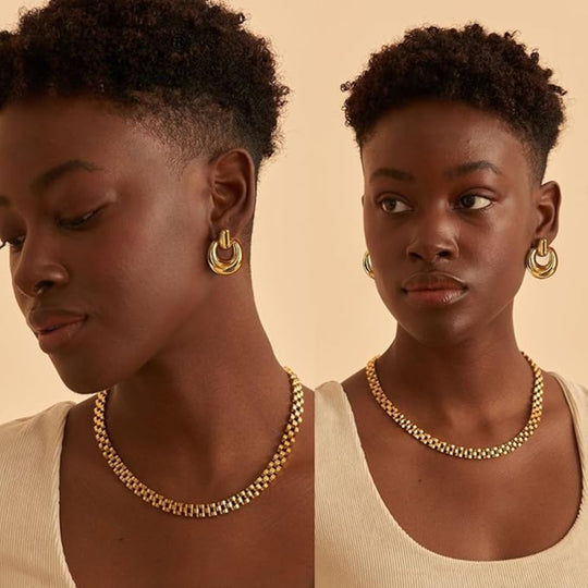 Crescent Hoop Earrings