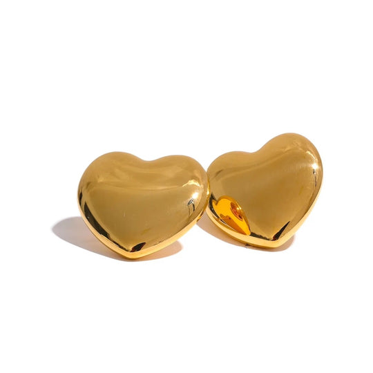 Puffy Heart Earrings