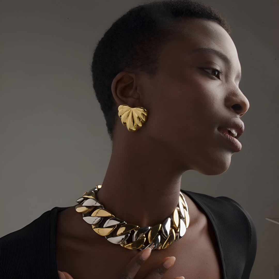 Shell Heart Earrings