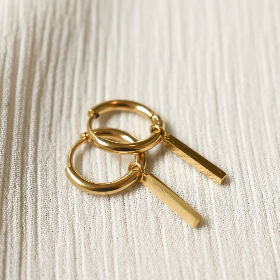 Tiny Bar Earrings